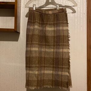 Vintage Parsons Place Wool Skirt